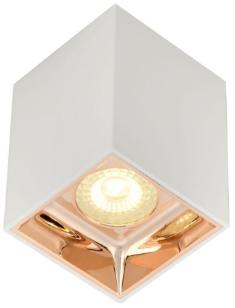 Светильник 4112 накладной поворотный GU10 бел./золото пласт. IEK LT-UPB0-4112-GU10-1-K22