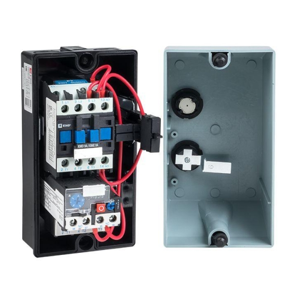 Пускатель КМЭ 9А 230В с РТЭ Ir-7-10А IP65 в корп. PROxima EKF ctrp-r-9-220v