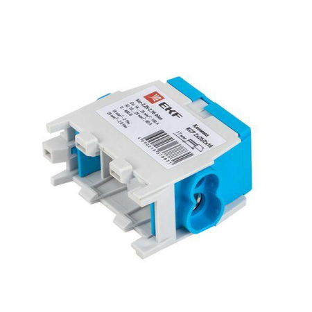 Клемма распределительная КСР с двойн. винтом 2х25/2х16 син. PROxima EKF ksr-2.25-2.16-blue