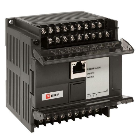 Модуль аналогового ввода EREMF 8 PRO-Logic (без поверки) EKF EREMF-A-8AI