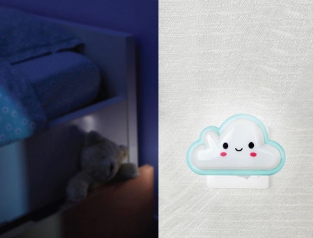 Светильник светодиодный NL-178 "Облако" 220В ночник с выкл. бел. Camelion 12534