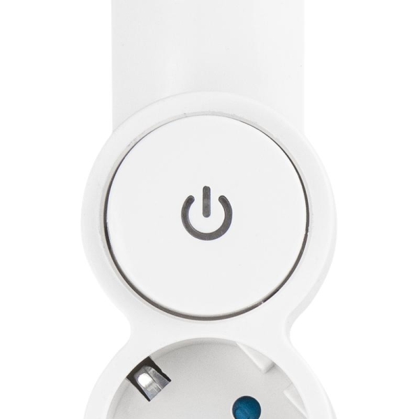 Фильтр сетевой 5х1.5м с/з со шторками с выкл 2200Вт 10А бел. Duwi 32574 1