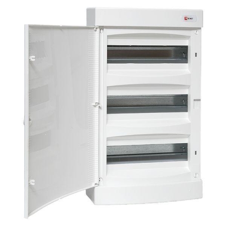 Щит распределительный навесной Unix 3х12мод. IP41 бел. дверь PROxima EKF ux-3x12-nw