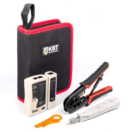 Набор для работ с сетевым кабелем LAN-4 КВТ 85935