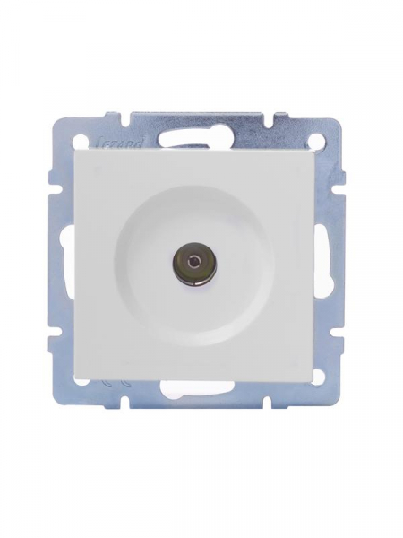 Розетка телевизионная оконечная TV 1-м СП Vesna механизм бел. LEZARD 742-0288-130