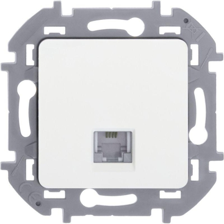 Розетка телефонная Inspiria RJ11 механизм бел. IEK 673820