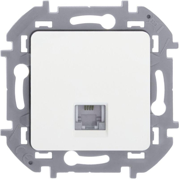 Розетка телефонная Inspiria RJ11 механизм бел. IEK 673820