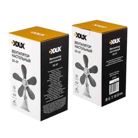 Вентилятор настольный DX-07 7Вт 12дюйм DUX 60-0224
