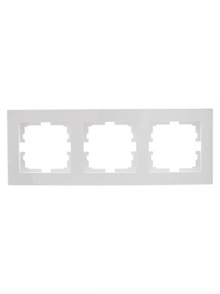 Рамка 3-местн. горизонт. VESNA бел. LEZARD 742-0200-148