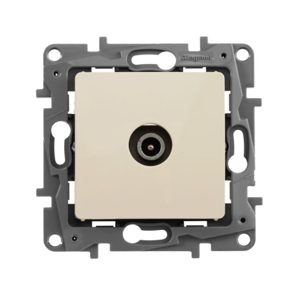 Розетка телевизионная проходная TV СП Etika 14дБ 5-862МГц механизм сл. кость IEK 672363