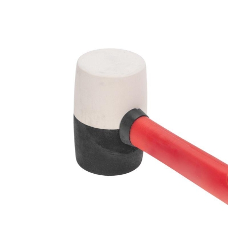 Киянка 225г фибергласовая рукоятка резинов. черн./бел. Kranz KR-12-8152