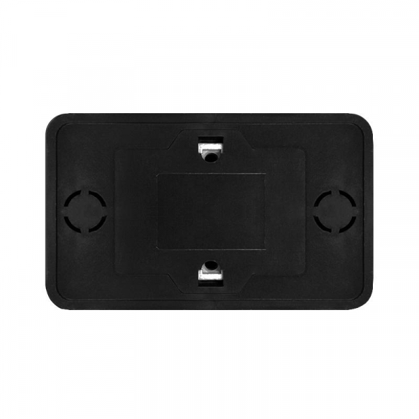 Розетка 2-м ОП Олимп 16А IP20 без заземл. черн. Universal 2215