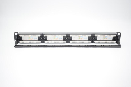 Патч-панель 19 1U кат.5E неэкранир. 24 порта RJ45 Dual IDC с задним кабельным организатором TOKOV ELECTRIC TKE-PP-5E-1U-24P-UTP-CO