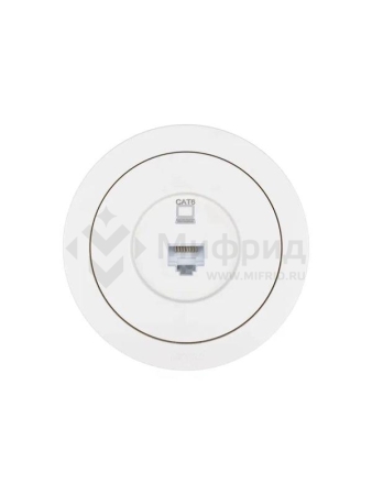 Розетка компьютерная СП OSEN RJ45 кат.6 механизм бел. LEZARD 743-0288-140