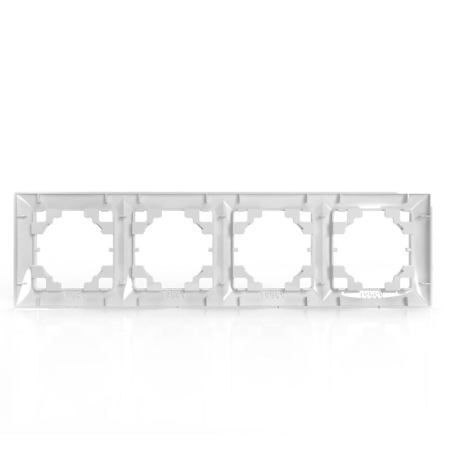 Рамка 4-м AVA бел. TOKOV LIGHT TKL-AV-RM4-C01