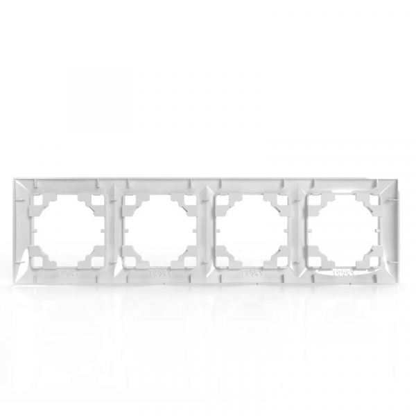 Рамка 4-м AVA бел. TOKOV LIGHT TKL-AV-RM4-C01
