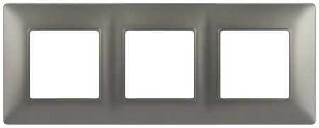 Рамка 3-м Elegance 14-5003-16 для розеток и выключателей титан Эра Б0065817