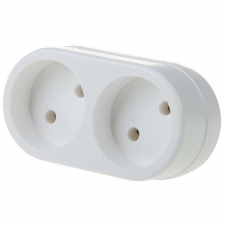 Разветвитель 2-м без заземл. 10А бел. Rexant 11-1074