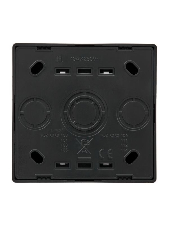 Выключатель 1-кл. ОП LETO с индикацией черн. бархат LEZARD 752-4200-111