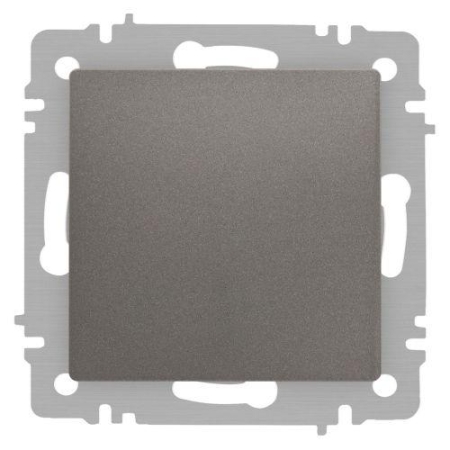 Выключатель 1-кл. СП Accent 6-101-09 10А IP20 250В AL/CU титан Intro Б0063440