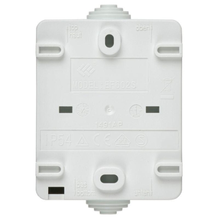 Выключатель проходной 1-кл. ОП Форс IP54 ВС20-1-0-ФБ бел. IEK EVS10-K01-10-54-DC