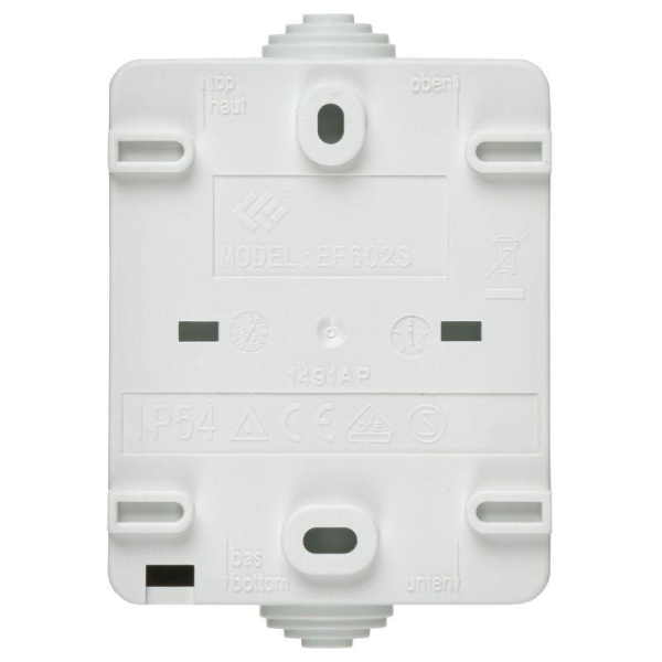 Выключатель проходной 1-кл. ОП Форс IP54 ВС20-1-0-ФБ бел. IEK EVS10-K01-10-54-DC