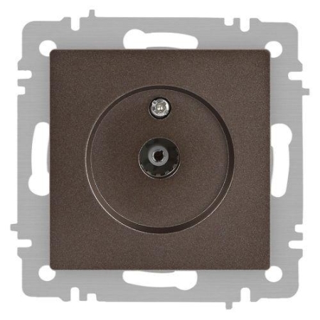 Розетка телевизионная одиночная TV СП Accent 6-301-08 IP20 бронза Intro Б0063616
