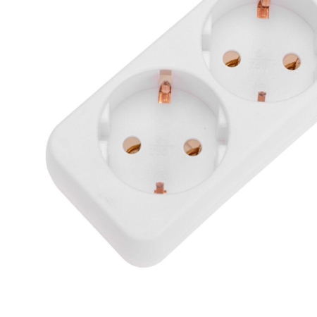 Удлинитель 5х3м с заземл. 3х0.75 бел. PROCONNECT 13-4212