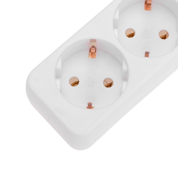 Удлинитель 5х3м с заземл. 3х0.75 бел. PROCONNECT 13-4212