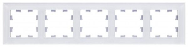 Рамка 5-м AtlasDesign Nature органич. стекло бел. SE ATN320105