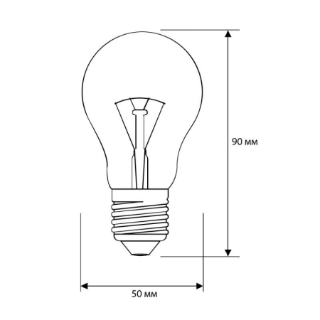 Лампа электрич. накаливания 95/A/CL/E27/G с прозр. колбой ЛОН ГОФРА Б230-95-6 Camelion 15043