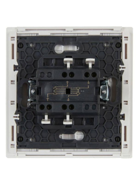 Выключатель перекрестный 1-кл. СП FORTE&PIANO 10А FP212 бел. IEK FP-V13-0-10-1-K01