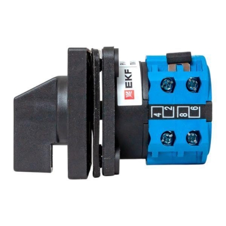 Переключатель кулачковый ПК-1-84 4п 10А для вольтметра (фазное напряжение) IP65 EKF pk-1-84-10-65