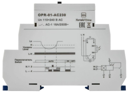Фотореле OPR-01 1 конт. 230В АС с вынос.дат. ONI OPR-01-AC230