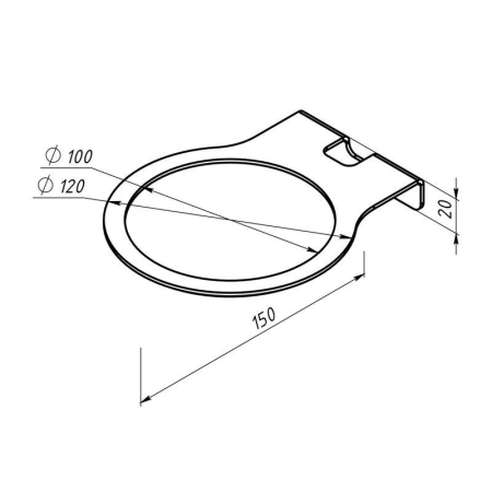 Кронштейн для колонок настенный бел. Rexant 38-0633