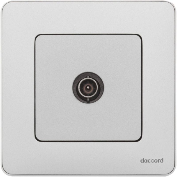 Розетка телевизионная проходная TV Inspiria 14дБ 5-862мГц механизм алюм. IEK 673862