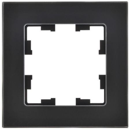 Рамка 1-м BRITE РУ-1-2-Бр стекло черн. матов. IEK BR-M12-G-31-K02