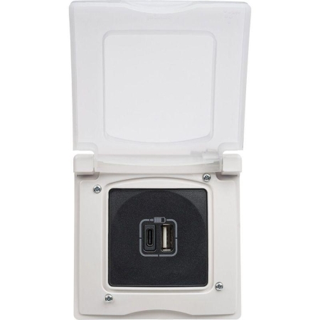 Рамка 1-м Etika IP44 с защ. крышкой бел. IEK 672550