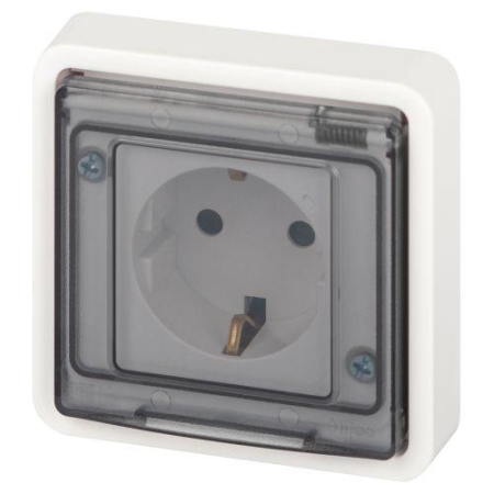 Розетка Эксперт 11-2521-01 2P+E IP55 16А-250В СУ бел. Эра Б0063259