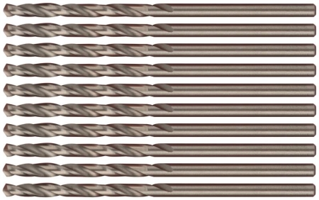 Набор сверл по металлу Profi 2.5х57мм с кобальтом 5проц. (уп.10шт) Cutop 48-25-10