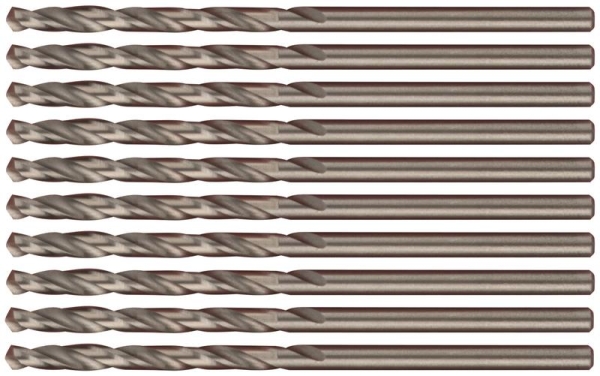 Набор сверл по металлу Profi 2.5х57мм с кобальтом 5проц. (уп.10шт) Cutop 48-25-10