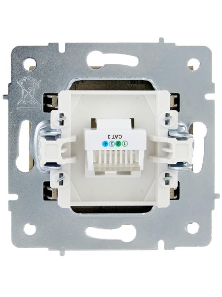 Розетка телефонная VESNA евро зол. LEZARD 742-3688-137