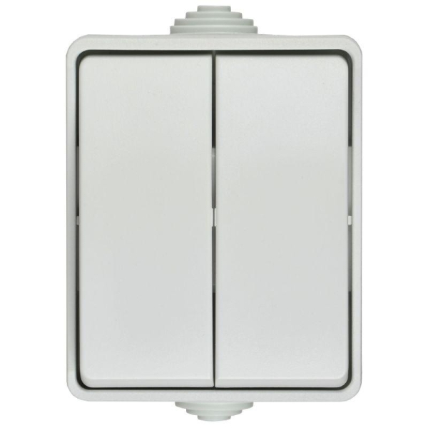 Выключатель 2-кл. ОП Форс IP54 ВС20-2-0-ФБ бел. IEK EVS20-K01-10-54-DC