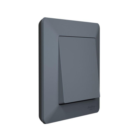 Рамка 1-м AtlasDesign Air грифель/дым. черн. SE ATN220701