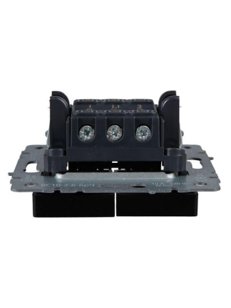 Выключатель проходной 2-кл. СП BRITE ВС10-2-6-БрЧ 10А механизм черн. IEK BR-V22-0-10-K02