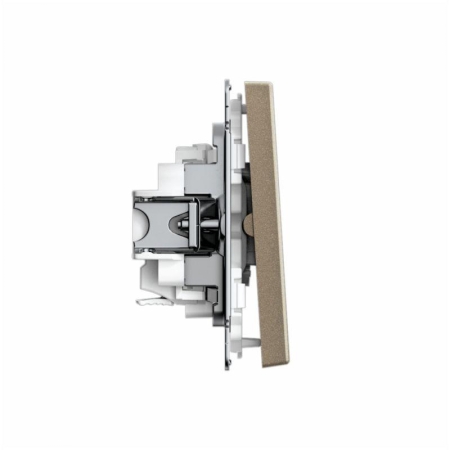 Выключатель 2-кл. ArtGallery 10AX быстрозажим. клем. механизм шампань SE GAL000551S