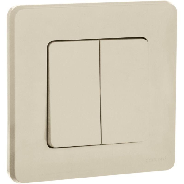 Выключатель 2-кл. Inspiria 10А IP20 250В 10AX механизм сл. кость IEK 673621