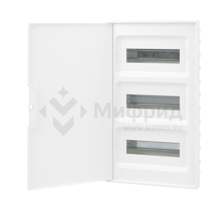 Щиток встраиваемый Фрейм (FRAME) 36мод. с бел. дверцей с 4 шинами PEN (2шт на 8 отверст. и 2шт на 10 отверст.) бел. DKC F36B1WW