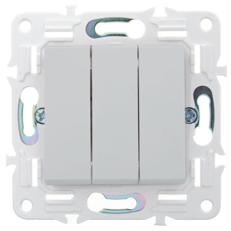 Выключатель 3-кл. SKANDY 10А SK-V11W арктич. бел. IEK SK-V30-0-10-K01