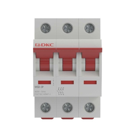 Выключатель нагрузки модульный 3п 100А MSD YON MSD-3P100